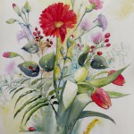 Fleurs - Composition de Gerbora - 30x40